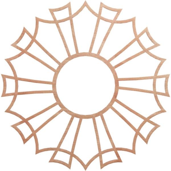 Ekena Millwork Augustus Wood Fretwork Pierced Ceiling Medallion, Cherry, 40"OD x 14 1/8"ID x 3/8"T CMWP40X40X0375AUCH - main